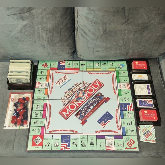 2001 MONOPOLY "THE AMERICA" SPECIAL EDITION PEOPLE PLACES HASBRO PARKER BROTHERS - Picture 7 of 9